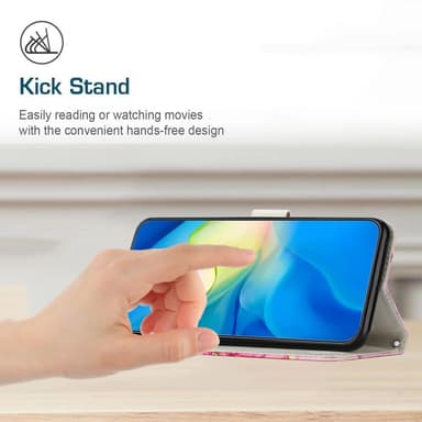 SKALO Motorola Moto G23 4G Marmori 3D Lompakkokotelo