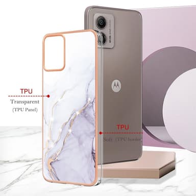 SKALO Motorola Moto G23 4G Marmori TPU kuori - #3