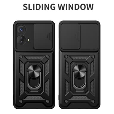 SKALO Motorola Moto G73 5G Armor hybridi metallirengas kameran liukusäädin - - Sininen