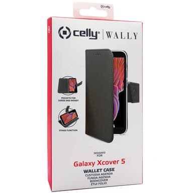 Celly Lompakkokotelo Galaxy Xcover 5 Musta