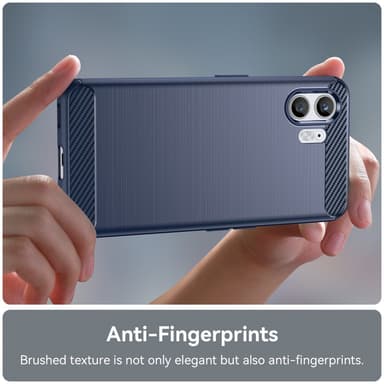 SKALO Nothing Phone (2) Armor Carbon Iskunkestävä TPU suojakuori - Sininen