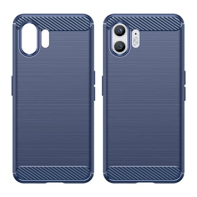 SKALO Nothing Phone (2) Armor Carbon Iskunkestävä TPU suojakuori - Sininen