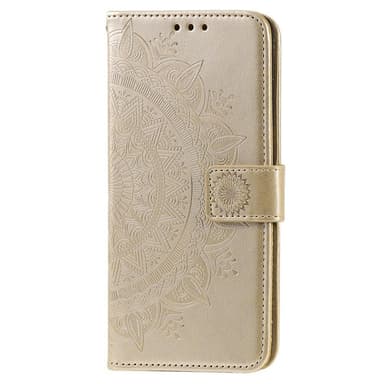 SKALO Samsung A23 5G Mandala lompakkokotelo - Kulta