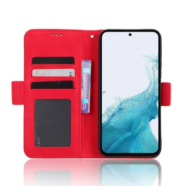 SKALO Samsung A54 5G 6-lokeroa Lompakkokotelo - Punainen