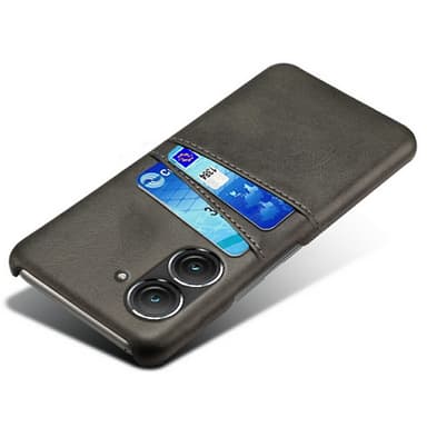 SKALO Asus Zenfone 9 5G PU-nahkainen Korttikotelo - Musta