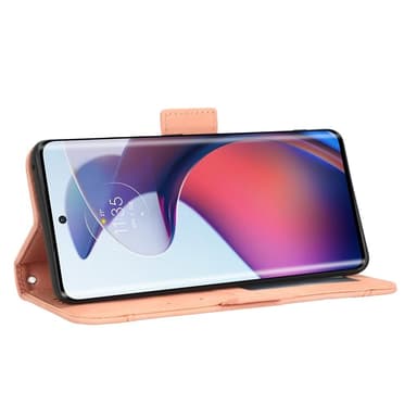 SKALO Motorola Edge 30 Fusion 5G 6-lokeroa Lompakkokotelo - Pinkki