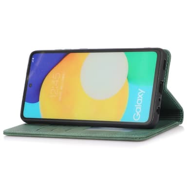 SKALO Samsung A23 5G Slim Premium Lompakkokotelo - Vihreä