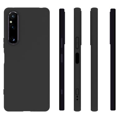 SKALO Sony Xperia 1 V Mattamusta erittäin ohut TPU-suojakuori