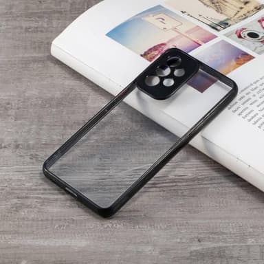 SKALO Samsung A23 5G Läpinäkyvä TPU suojakuori - Musta