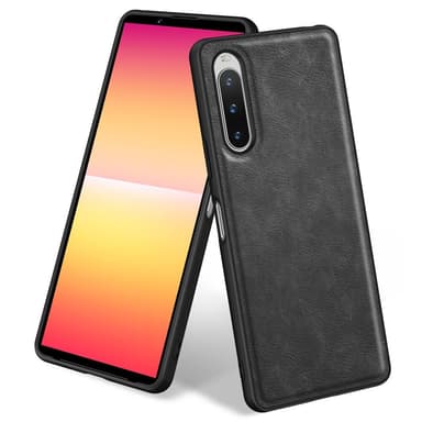 SKALO Sony Xperia 10 V PU-nahka Hybridi Suojakuori - Musta