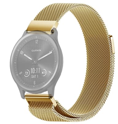 SKALO Milanese Loop to Garmin Vivomove Sport/Style/Luxe - Kulta