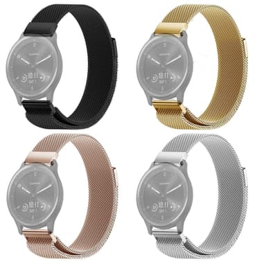 SKALO Milanese Loop to Garmin Vivomove Sport/Style/Luxe - Kulta