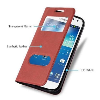 Lompakkokotelo Samsung Galaxy S4 Suojakuori (Punainen)