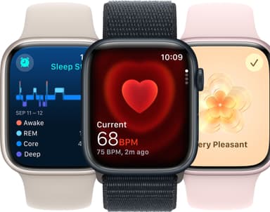 Apple Watch S9 45mm GPS+CEL (keskiyö alu./keskiyönsin. Sport Loop) S/M