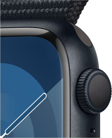 Apple Watch S9 41mm GPS (keskiyö alu./keskiyönsin. Sport Loop)