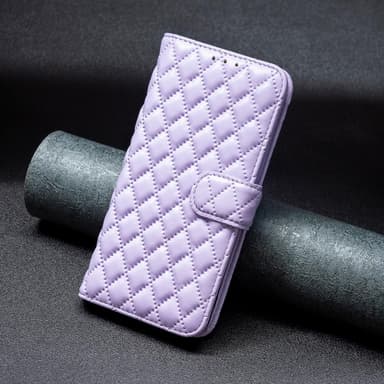 SKALO iPhone 15 Pro BINFEN COLOR Tikattu Lompakko - Violetti
