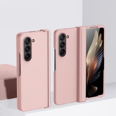 SKALO Samsung Z Fold5 Skin-touch Fold Suojakuori - Pinkki