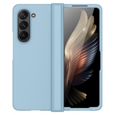 SKALO Samsung Z Fold5 Skin-touch Fold Suojakuori - Turkoosi