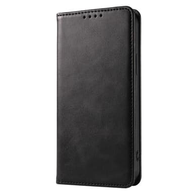 SKALO iPhone 15 Pro Max Premium Wallet Lompakkokotelo - Musta