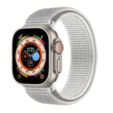 Nailon kellon renneke Apple Watch Ultra (49mm) - Summit White