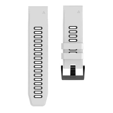 Twin kellon ranneke Garmin Quatix 6X - Valkoinen/musta