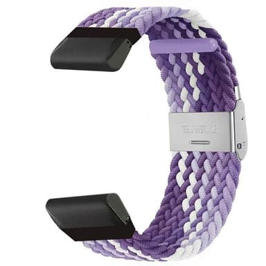Punottu kellon ranneke Garmin Quatix 3 - Gradient purple