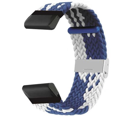 Punottu kellon ranneke Garmin Fenix 7X - Bluewhite
