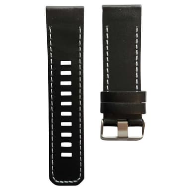 Nahka kellon renneke easyfit Garmin Tactix 7 - Musta