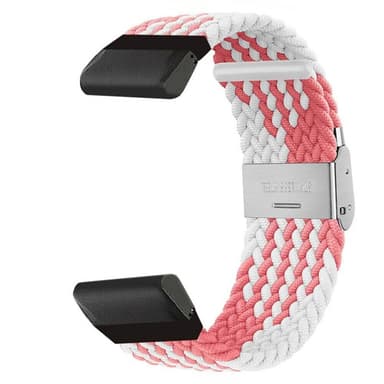 Punottu kellon ranneke Garmin Quatix 7X - Pinkwhite