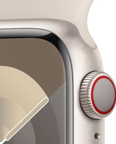 Apple Watch S9 45mm GPS+CEL (tähtivalkea alu./tähtiv. Sport Band) S/M