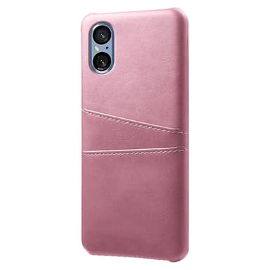 SKALO Sony Xperia 5 V PU-nahkainen Korttikotelo - Ruusukulta