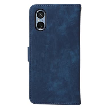 SKALO Sony Xperia 5 V Lompakkokotelo PU-nahkaa - Sininen
