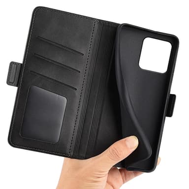 SKALO Motorola ThinkPhone 5G Premium Wallet Lompakkokotelo - Musta