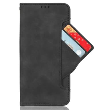 Motorola Moto G84 useita korttipaikkoja puhelimen lompakkokotelo - musta