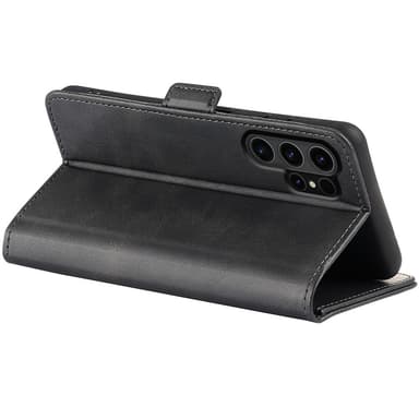 SKALO Samsung S24 Ultra Premium Wallet Lompakkokotelo - Musta