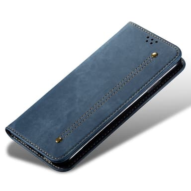 SKALO Samsung S24+ Jeans Lompakkokotelo - Sininen