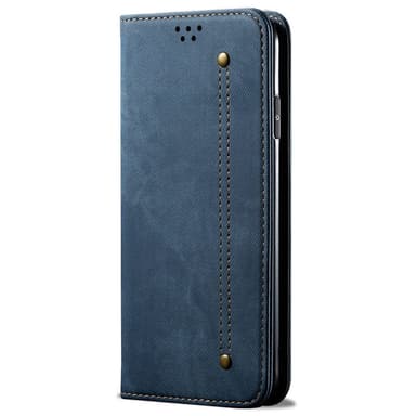 SKALO Samsung S24+ Jeans Lompakkokotelo - Sininen