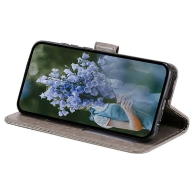 SKALO Samsung S23 FE Mandala lompakkokotelo - Harmaa