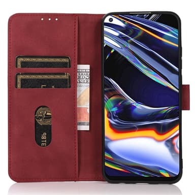 SKALO Samsung S24 Ultra KHAZNEH Lompakkokotelo PU-nahasta - Punainen