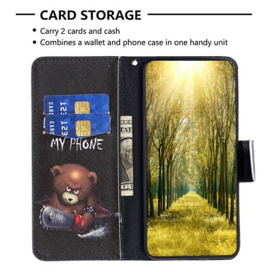 Samsung Galaxy S24 Ultra Lompakkotelineen kotelo Kuviollinen puhelimen kansi