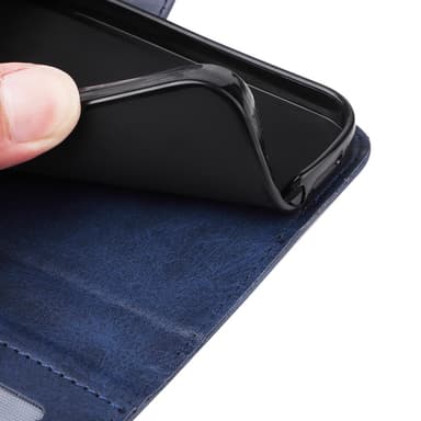 SKALO Xiaomi 14 5G PU-nahkainen Lompakkokotelo - Sininen