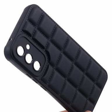 SKALO Samsung A15 4G Puffer Bumper TPU-suojakuori - Musta