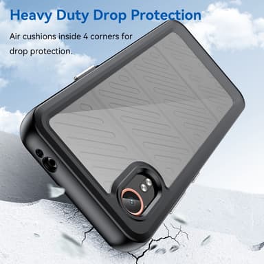 SKALO Samsung Xcover 7 Armor Hybrid Bumper Suojakuori - Musta