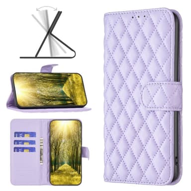 SKALO Xiaomi Redmi Note 13 4G BINFEN COLOR Tikattu Lompakko - Violetti