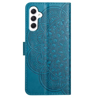SKALO Samsung A15 5G Mandala lompakkokotelo - Sininen