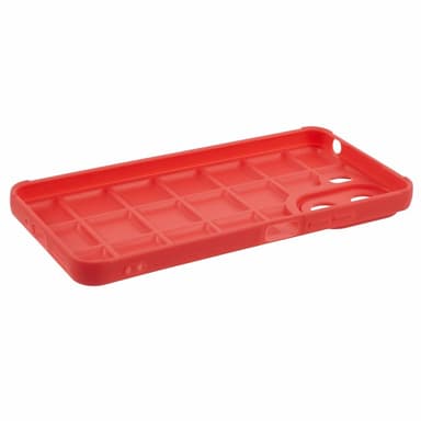 SKALO Xiaomi Redmi 13C 4G Puffer Bumper TPU-suojakuori - Punainen