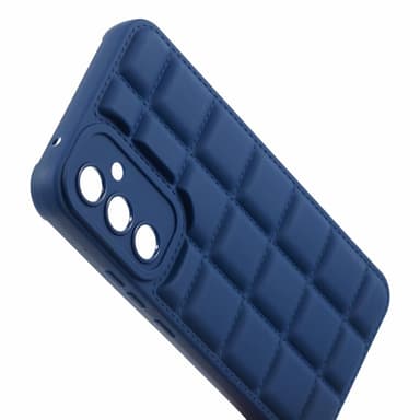 SKALO Samsung A15 4G Puffer Bumper TPU-suojakuori - Tummansininen