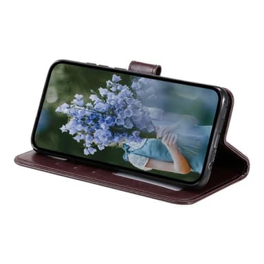SKALO Samsung A15 4G Mandala lompakkokotelo - Ruskea