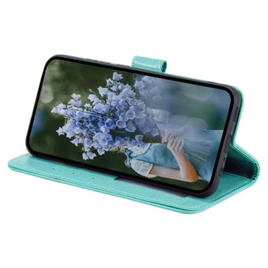SKALO Samsung A15 4G Mandala lompakkokotelo - Turkoosi