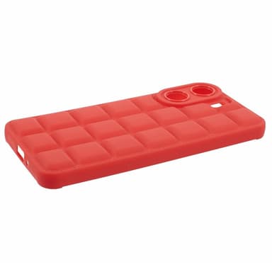 SKALO Xiaomi Redmi 13C 4G Puffer Bumper TPU-suojakuori - Punainen